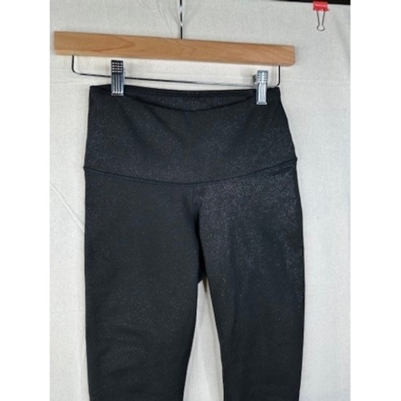 The North Face Women's Sparkly Black Metallic Pull On Leggings Size Small - Picture 4 of 8
